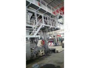 Crescent toilet paper machine